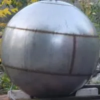 Шар из нержавеющей стали на заказ (197448) сертификат - сфера арт-объект ø 1000 мм. пустотелая  в Краснодаре