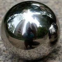 Шар из нержавеющей стали (198286) поставка - сфера арт-объект ø 1000 мм. пустотелая  в Краснодаре