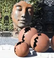 Кортен 3 шара — парк декор (518952) ∅ 950 750 450 мм. Краснодар