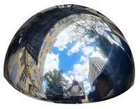Полусфера полированная металлическая (207265) монтаж промоборудование ø 1000 мм.  в Краснодаре