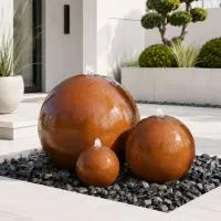 Шары 3 шт. фонтан Corten от (518907) ∅ 0,35 до 1 м. Краснодар 