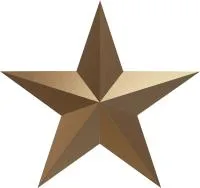 Звезда на памятник ветерану ВОВ из бронзы в Краснодаре (518494)