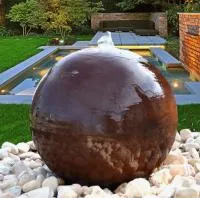 Сфера КОРТЕН - ШАР ФОНТАН 3D (518902) ∅ 850 мм. Краснодар 